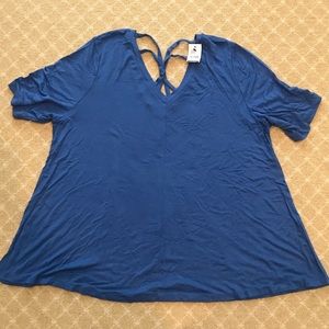 EUC Lane Bryant Knot Back Swing Tee 18/20